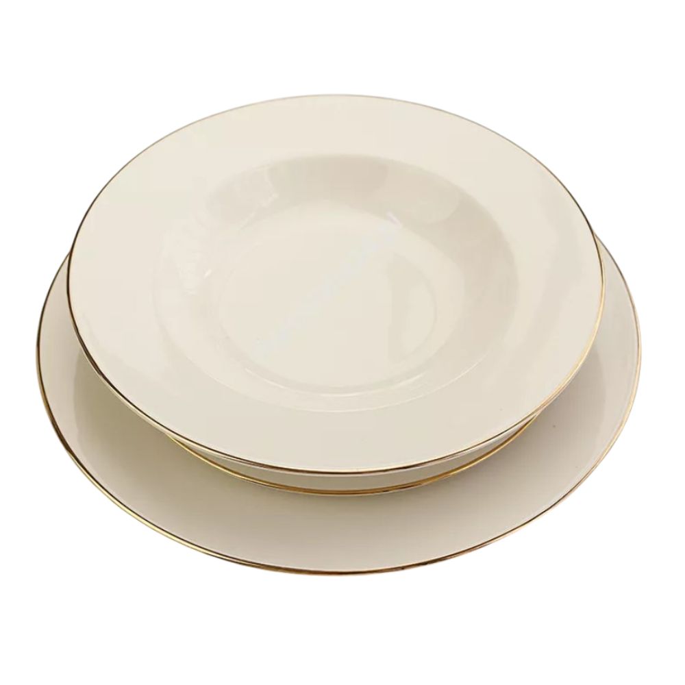 Serwis obiadowy na 12 osób (42 el.) Bogucice- Lolita Gold Cream 1258