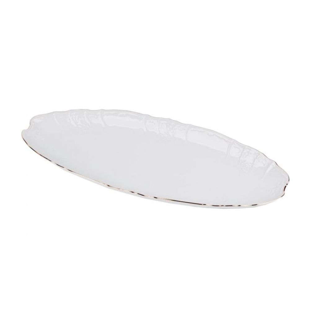 Półmisek na rybę 65 cm Bohemia - Bernadotte Ivory Gold