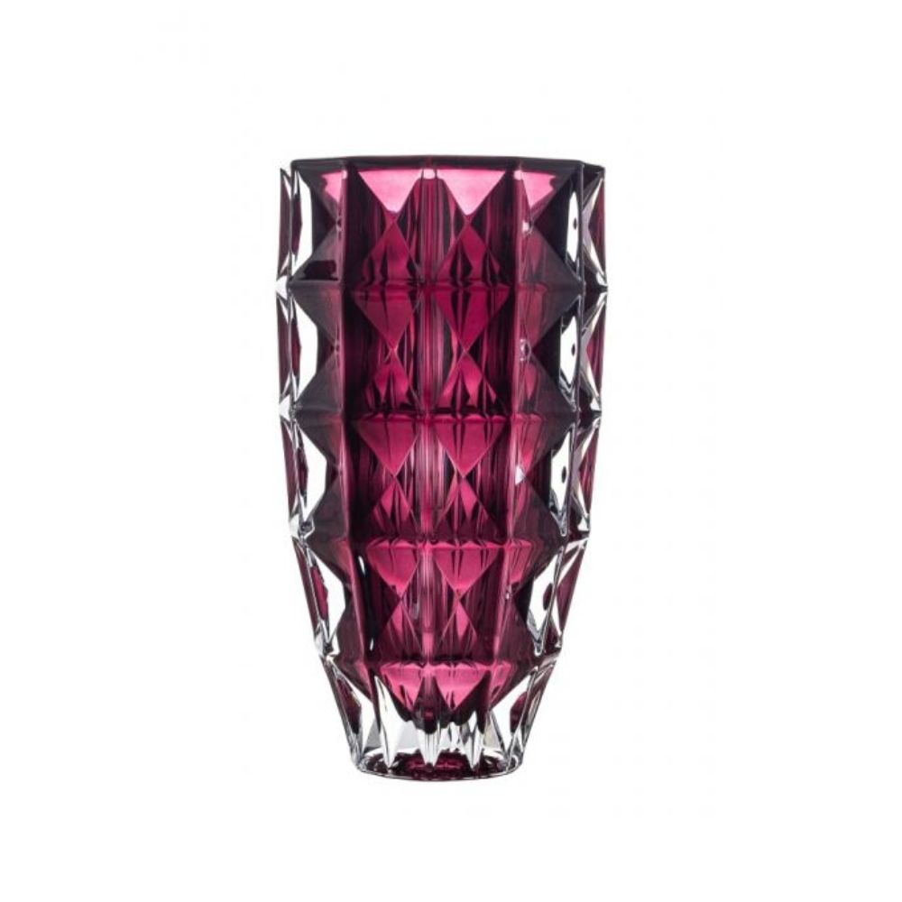 Wazon 28 cm Bohemia - Diamond Burgunde