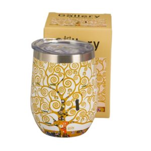 Kubek termiczny 330 ml Duo - Tree of Life Ecru G. Klimt