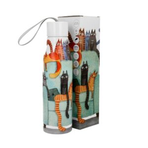 Butelka termiczna 500 ml Duo - Koty na fotelu
