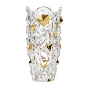 Wazon kryształowy 30 cm Bohemia - Prestige Gold