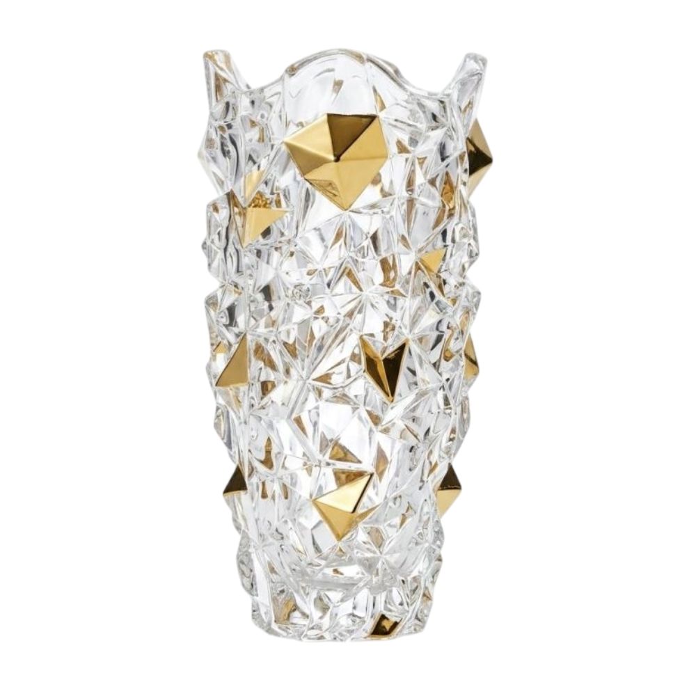 Wazon kryształowy 30 cm Bohemia - Prestige Gold
