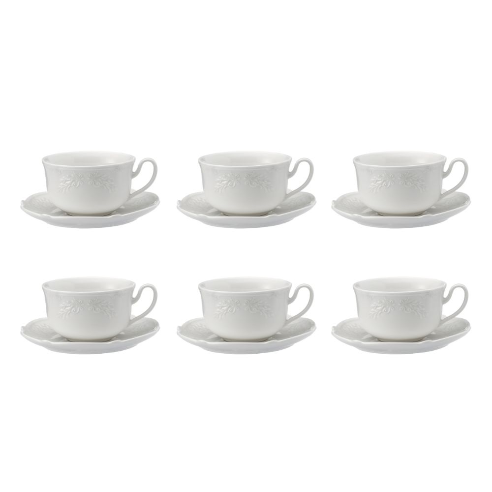 Komplet 6 filiżanek ze spodkami 340 ml - Marco Polo