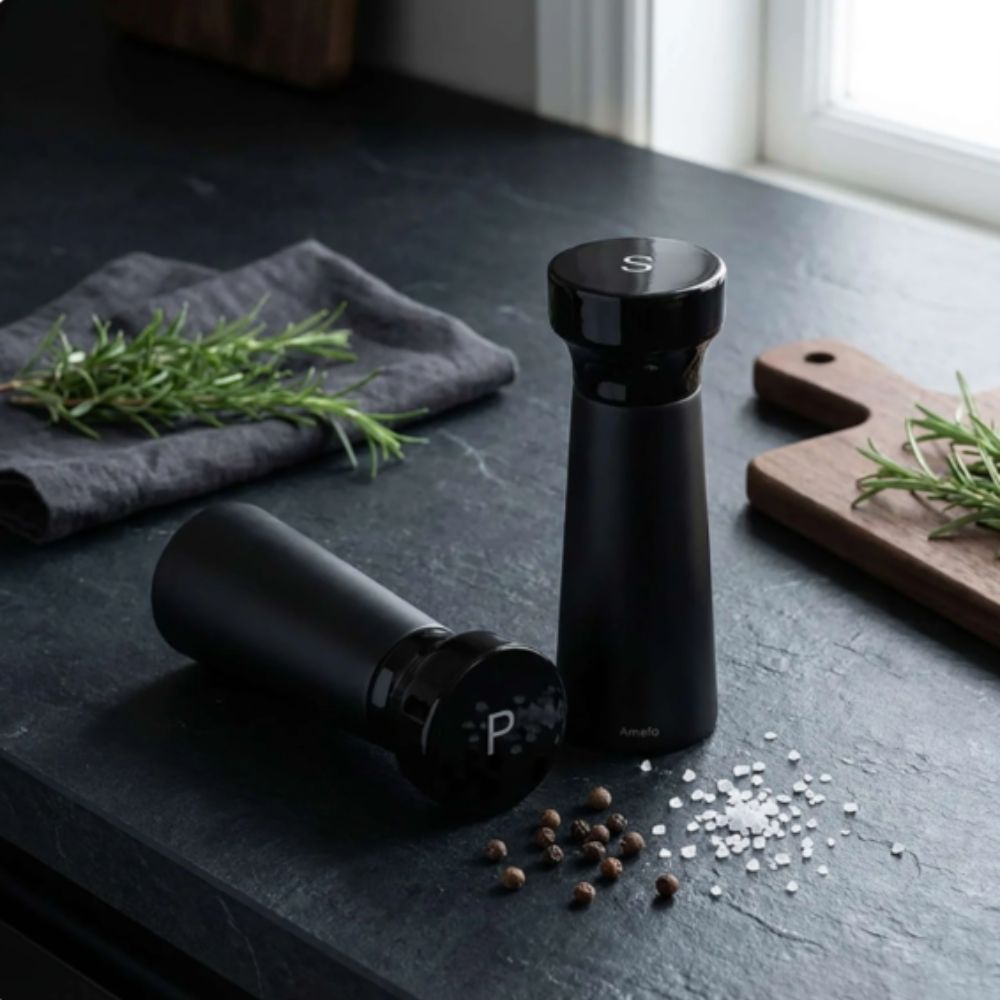 Komplet 2 młynków do soli i pieprzu Amefa – Modern Wood - obrazek 2